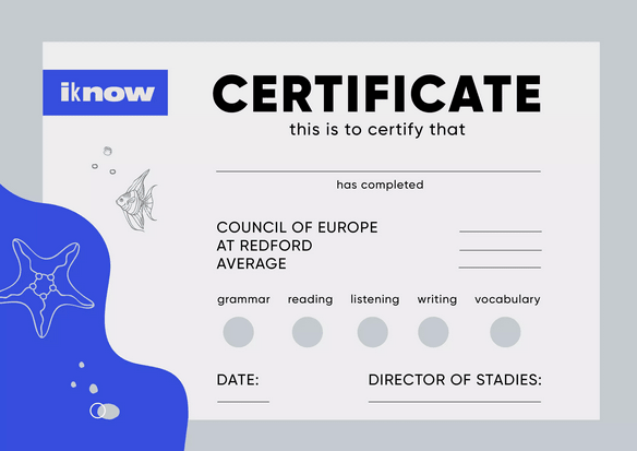 Iknow сертифікат